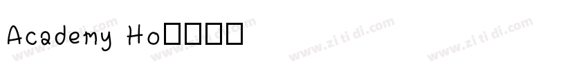 Academy Ho字体转换